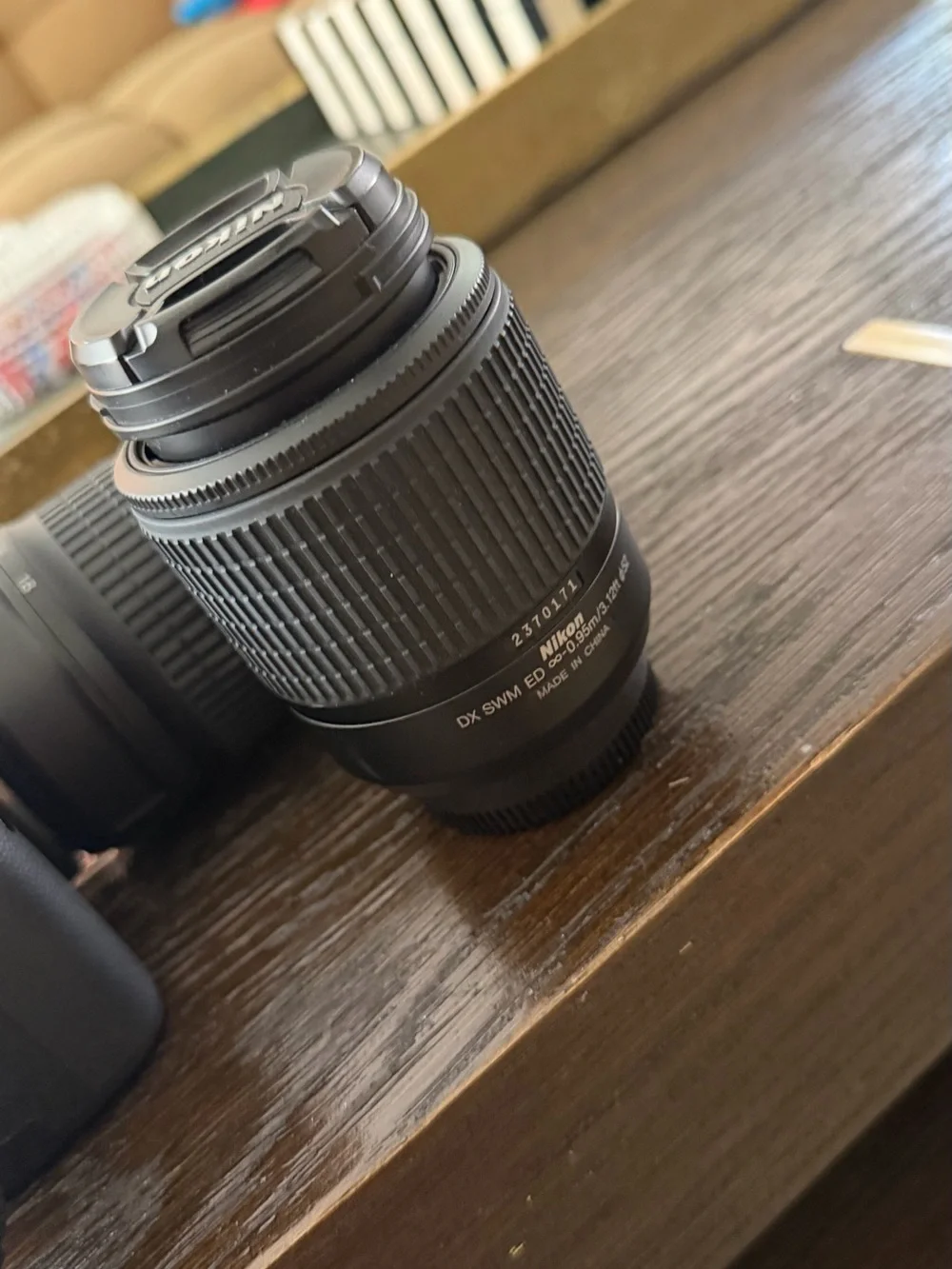 Nikon DSLR Camera in Black with Black Lens